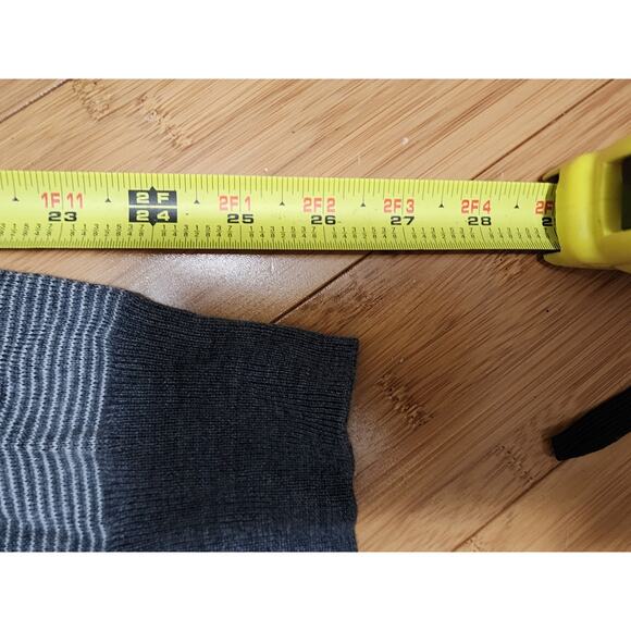 NWT Peter Millar Needle Stripe Wool Quarter Zip Sweater Gray Men's Size XXL 2XL - Picture 8 of 12